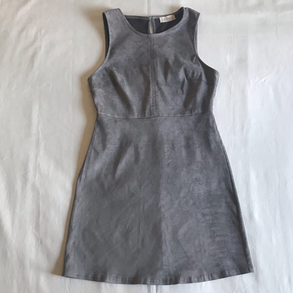 Altar'd State Grey Suede Dress